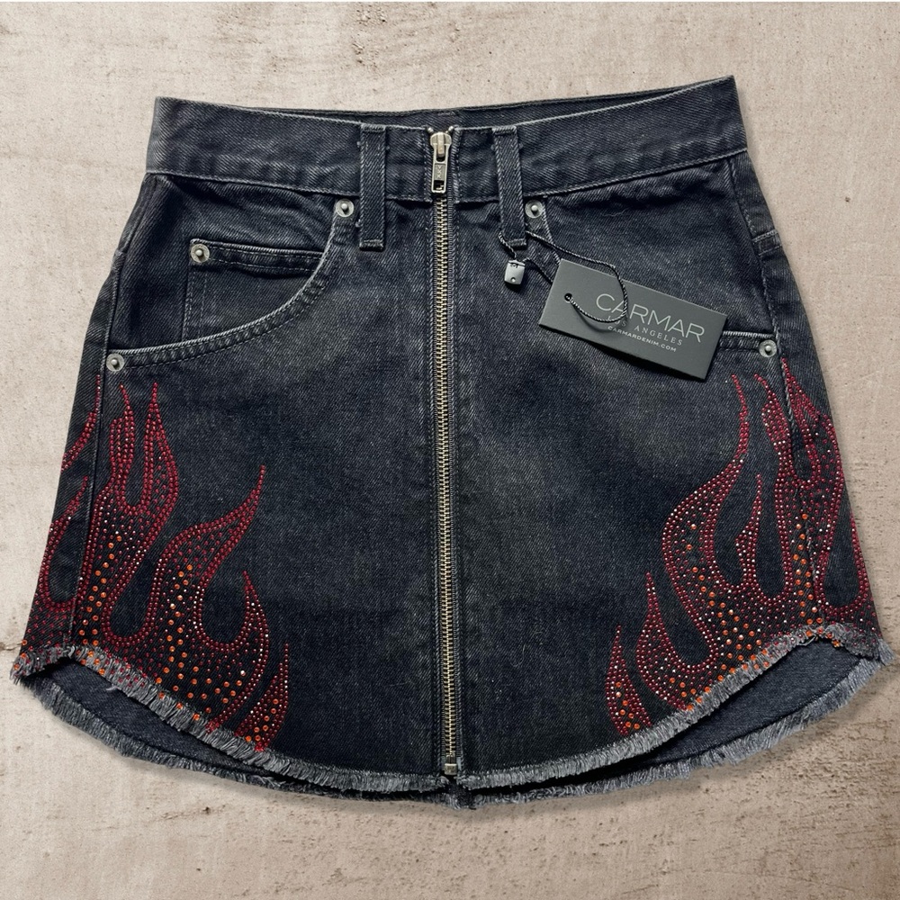 Carmar Denim Flame Beatrice Skirt